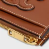 Zipped Card Holder Cuir Triomphe in Smooth Lambskin