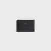 Zipped Card Holder in Grained Calfskin