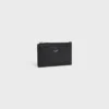 Zipped Card Holder in Grained Calfskin