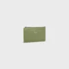Zipped Card Holder in Grained Calfskin