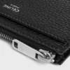 Zipped Card Holder in Grained Calfskin
