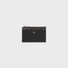 Zipped Card Holder in Triomphe Canvas and Lambskin