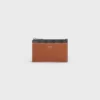 Zipped Card Holder in Triomphe Canvas and Lambskin