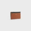 Zipped Card Holder in Triomphe Canvas and Lambskin