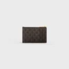 Zipped Card Holder in Triomphe Canvas and Lambskin