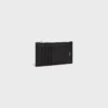 Zipped Compact Card Holder in Grained Calfskin