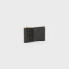 Zipped Compact Card Holder in Triomphe Canvas and Lambskin