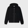 Zipped Hoodie in Cotton Fleece