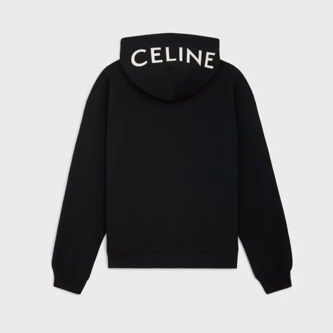 Zipped Hoodie in Cotton Fleece