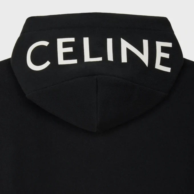 Zipped Hoodie in Cotton Fleece